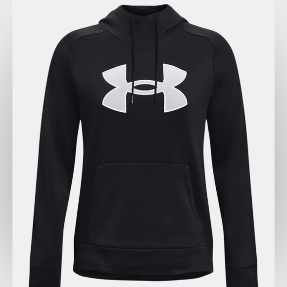 SET top + bottom Under Armour fleece hoodie and pants black NEW with tags - Picture 1 of 10